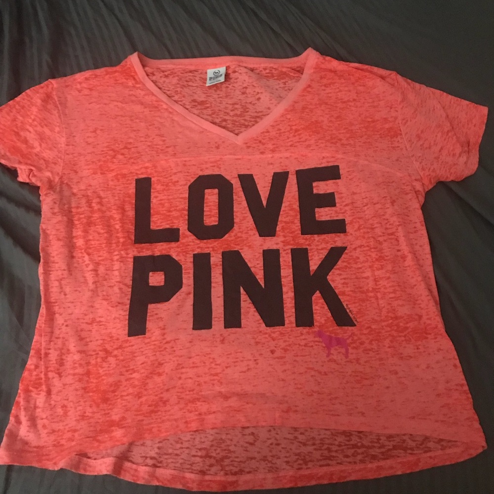 Victoria’s Secret pink T-shirt